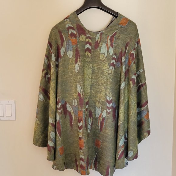 COPY - Rapti Fashion Reversible Buckle Shawl. Multi Colored. RF15. - Picture 4 of 7